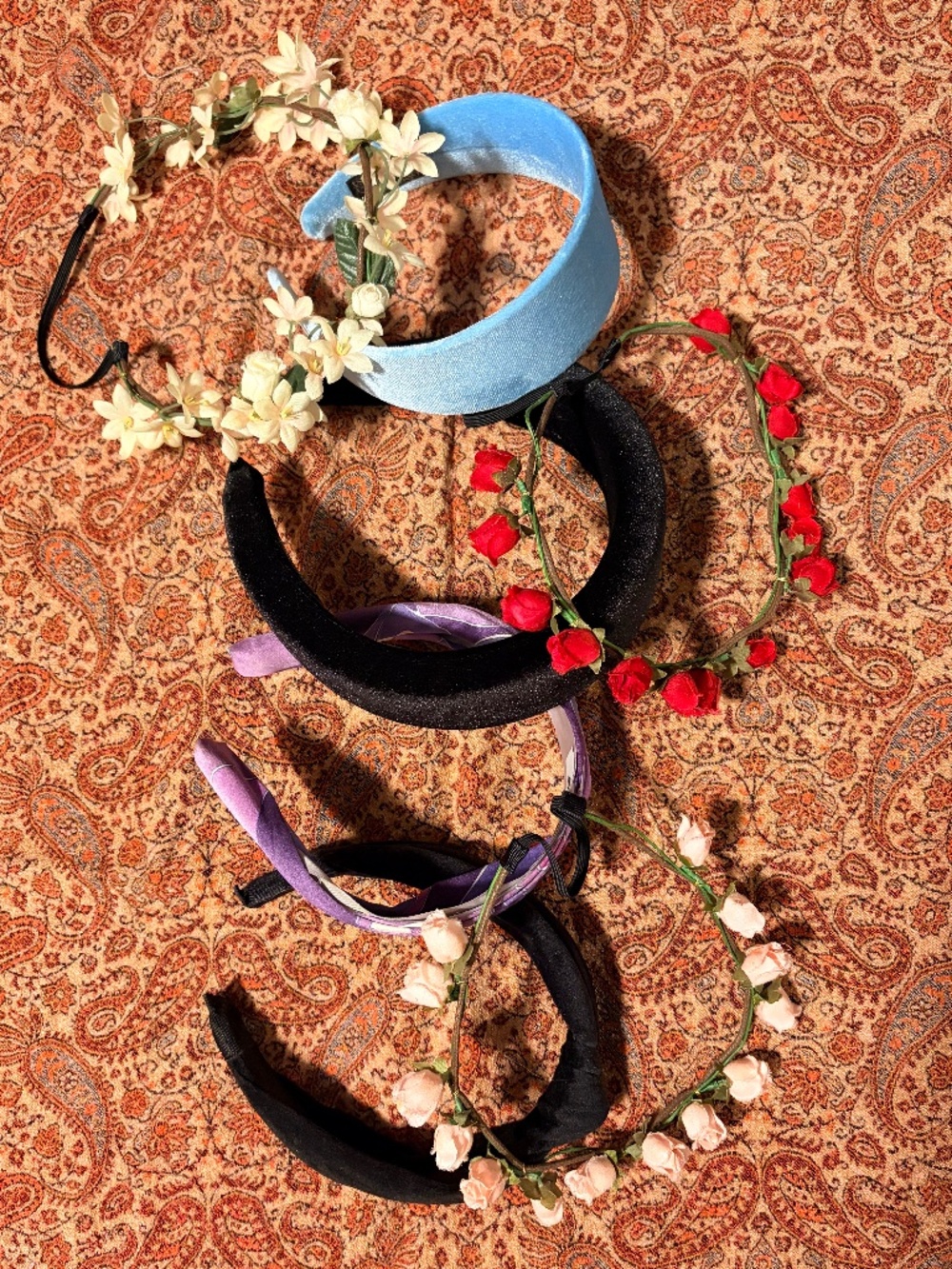 Lot of headbands from free people, urban outfitters, local boutiques
